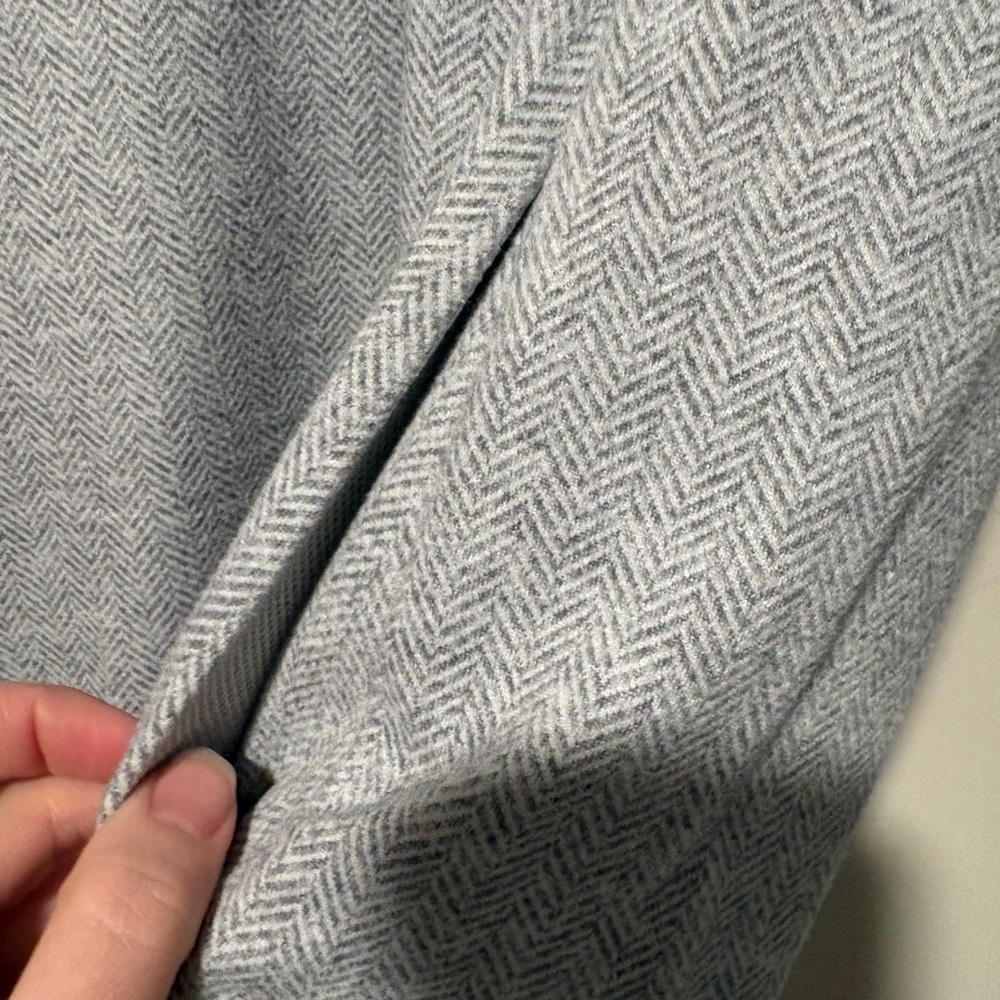 Kyodan Soft Grey Patterned Quarter Zip Pullover - Picture 4 of 4